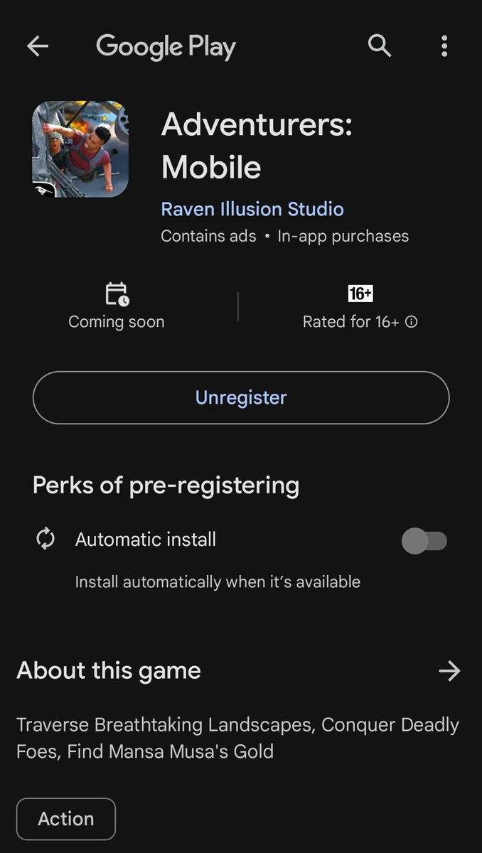 So.... just pre registered for the upcoming Game from <a href="/Raven_illusion/">Raven Illusion</a> 
Expecting Good things from you guys 👍👍
#MobileGame #AndroidGamer