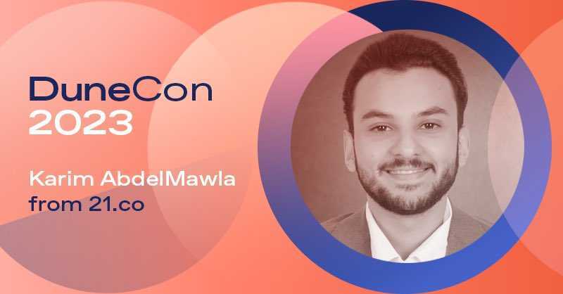 21co's tweet photo. 📢 Don’t forget to catch our researcher, Karim AbdelMawla, at DuneCon on November 2nd! 🗓️ Join for a day of product talks, new feature reveals, and to learn about the magic of our @DuneAnalytics dashboards. 🧙♂️🔮 #DuneCon2023 #21co #BlockchainData
https://t.co/jYEpz0Yq9O https://t.co/peOiwea0Yg