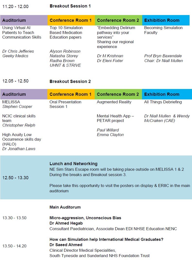 NEsimulation's tweet photo. Exciting full conference programme now available for the NESN Conference 2023. There is a focus on patient safety, civility, and the role of sim based education teams in patient safety. Places still available
https://t.co/0lt8dtpLkW
Please only register if attendance confirmed. https://t.co/V4LuO48aIc