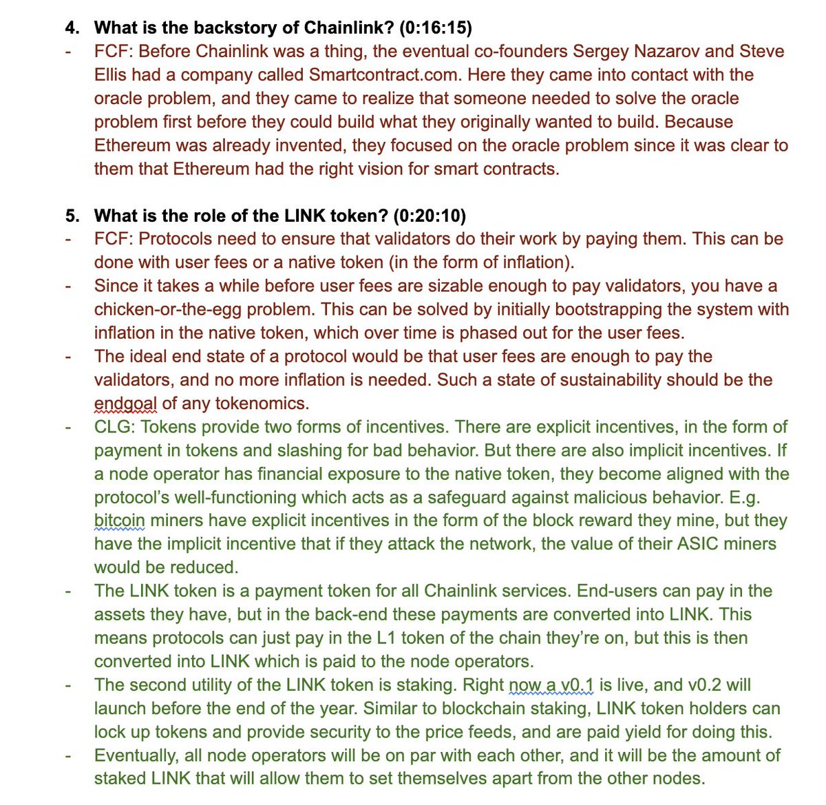 ChainlinkIntern's tweet image. .@ChainLinkGod and @CatfishFishy sat down with @TrustlessState from @banklesshq to talk about Chainlink! I highly recommend watching the full interview (youtube.com/watch?v=0i1RhJ…), but if you’re short on time you can read my notes! 📔👇