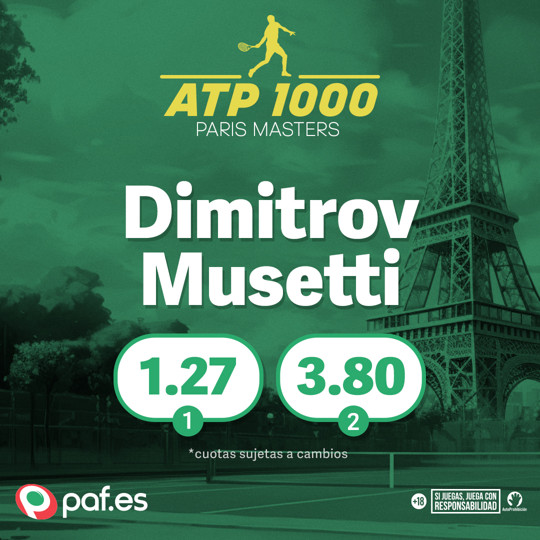 Paf_esp's tweet image. #RolexParisMasters HOY

🎾paf.es/betting#/sport…

#ATP1000 #ATPMasters