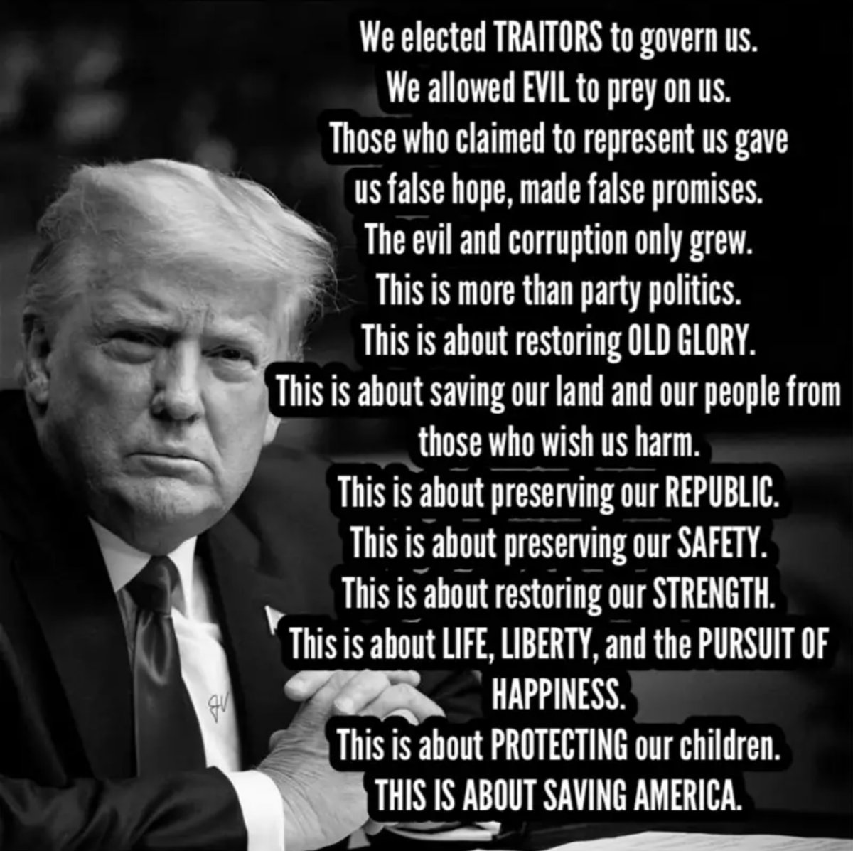 Good morning, Patriot Warriors! President Donald J Trump nails it! The war we freedom fighters find ourselves in is a face to face internal battle of a confrontation of truth with our own federal government. We will win if we remain wise, alert, steadfast, persevere, and never…