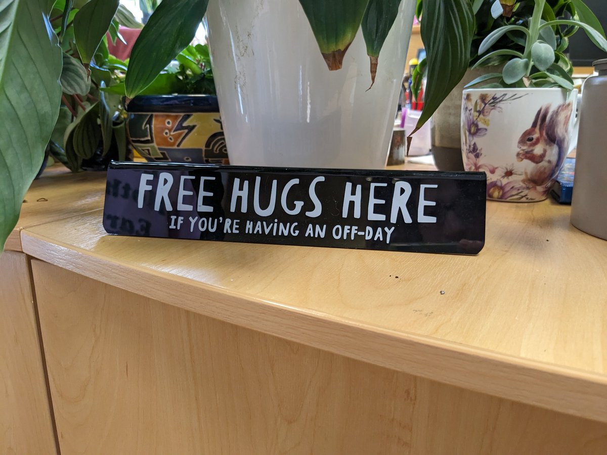 CUHedgehogs's tweet photo. We know where to go when we are in need of a hug 🤗!

Great (and @HogFriendly ☺️) colleagues, make @cardiffuni a great place to work at!

#freehugs #Wellbeing https://t.co/5Y6hP4n6iF