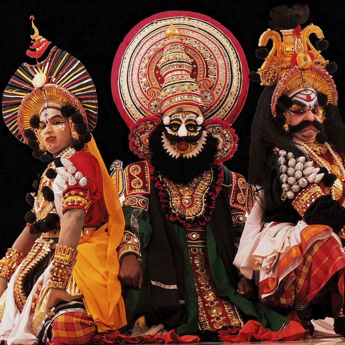 Yakshagana, is a traditional folk dance form popular in Udupi.

A trip to Udupi would be incomplete without watching the Yakshagana – A rare combination of dance, music, song, scholarly dialogues and colourful costumes.