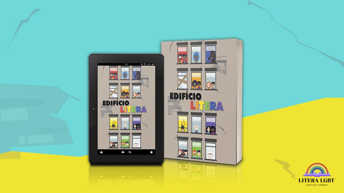 pcbacellar's tweet photo. Amanhã tem aniversário do Edifício Litera, a antologia  LGBTQIA+ do @coletivolitera. 
Vai rolar sorteio de UM LIVRO IMPRESSO com MARCADORES, e o e-book vai estar GRÁTIS!  (+) https://t.co/NNeoIEfiAI