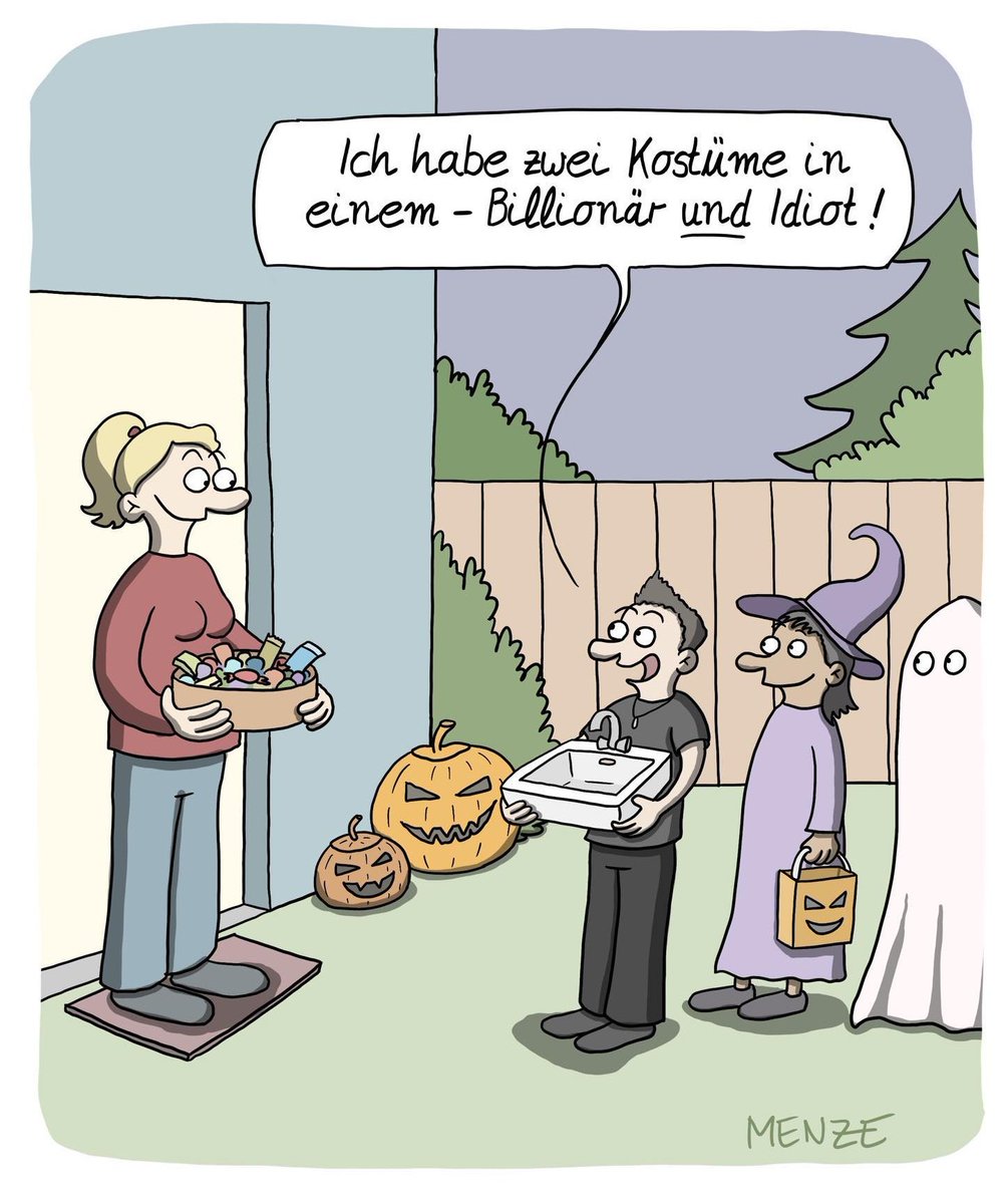 Fehlt nur noch jemand, der im Hintergrund steht und sich als Smaragdmine verkleidet. 

Süßes oder Kaffee: paypal.me/Cartoostrophal bzw.  steadyhq.com/de/cartoostrop…  

#letthatsinkin #elonmusk