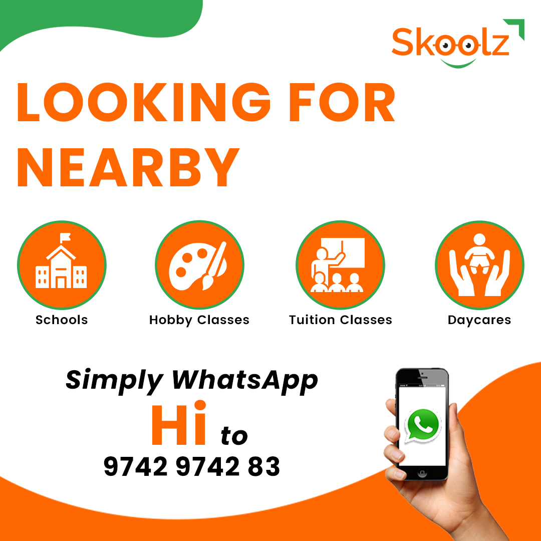 skoolzsearch's tweet image. Looking for the right #school, #tuition, #HobbyClass, or #daycare near you?📒
📲 Send a &apos;Hi&apos; on WhatsApp to 9742974283, and Skoolz.in is here to guide you on your kid&apos;s educational journey. 🧒🏻
Your child&apos;s learning adventure starts with a simple message! ✉
#skoolz