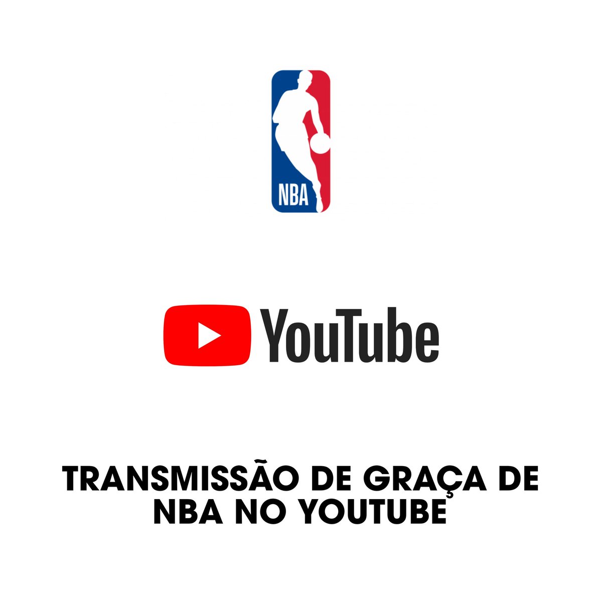 NBAdabad's tweet photo. 🚨 URGENTE

A NBA vai voltar a transmitir jogos de graça no YouTube com narração em português todas as segundas-feiras!

As duas primeiras transmissões serão logo hoje, 30 de outubro:

Pelicans x Warriors
Lakers x Magic https://t.co/1lSdTOLsGA
