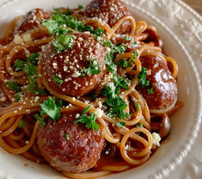 unpodiblu's tweet photo. Demi-Glace Meatballs and Spaghetti 😋
#recipe https://t.co/AzhICGwK7h @NAOKOAN2108561 https://t.co/R308gLIWFo