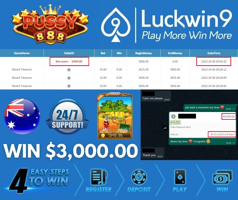 LuckWin9Aus's tweet photo. Luckwin9 🍀🇦🇺

Hooray‼️‼️Our Lucky Member Get Withdrawal👏🏻👏🏻

🎰 Platform : Pussy888
🎮 Game : Desert Treasure
💰 Winnings : $,3000.00

➡️Come on join Luckwin9 You will be the next Lucky Star !!🏆
📲WhatsApp : https://t.co/5xPclKs63Z https://t.co/Jf4Aysz1I2