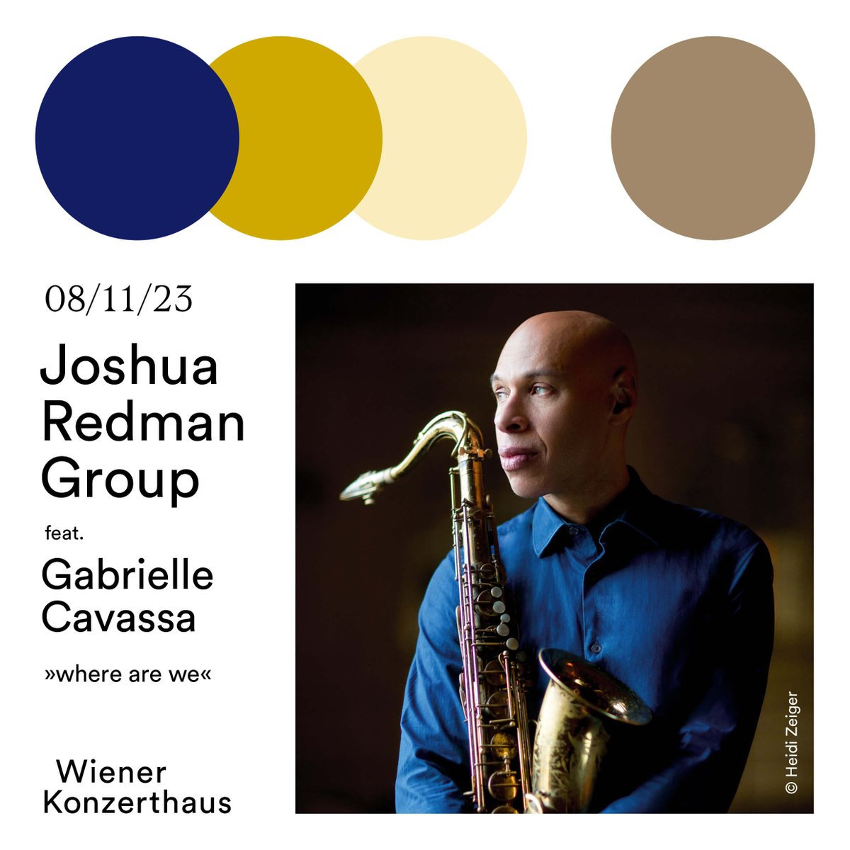 Joshua Redman, der schon mit Größen wie Dave Brubeck, Chick Corea, Herbie Hancock, Branford Marsalis musiziert hat, beehrt mit einem neuen Quintett am 8. November das Wiener Konzerthaus! #getyourtickets konzerthaus.at/konzert/eventi…