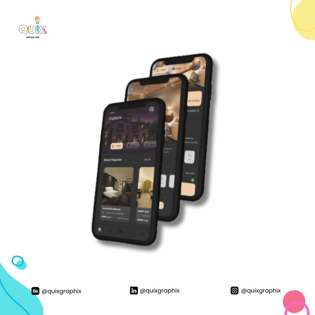 quixgraphix's tweet photo. Our Hotel UI Sets a New Standard in Comfort and Convenience.
#quixgraphix #uiux #design #designer #figma #productdesign #3dmodel #designinspiration #instagram #art https://t.co/M1xmXMCMQp