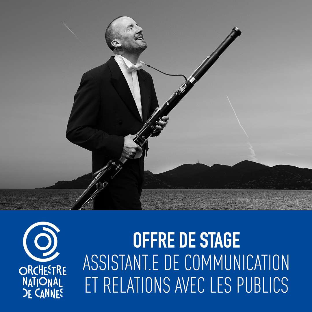 📣 OFFRES DE STAGE ! 
Pour en savoir plus rendez-vous sur orchestre-cannes.com/recrutements/