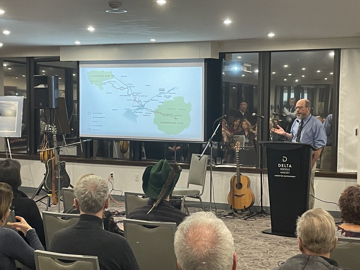 A great evening hearing about the first end-to-end trek along the ⁦#A2A⁩ trail with ⁦<a href="/A2ACollab/">A2A Collaborative</a>⁩ #algonquin #adirondacks #conservation