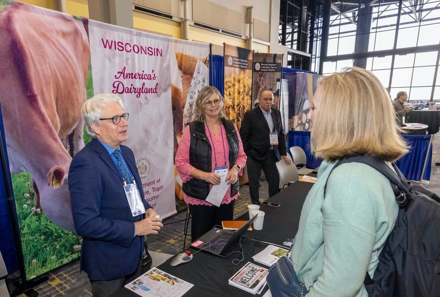 widatcp's tweet photo. Did you know the International Dairy Federation World Dairy Summit was held in the U.S. for the first time in 30 years Oct. 16-19? It attracted over 1,240 dairy leaders from 55 countries. DATCP staff attended to build relationships reinforcing Wisconsin’s global dairy leadership. https://t.co/PIsZ4TAExY