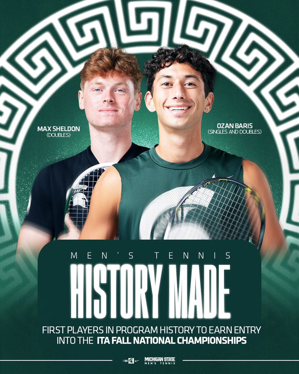 MSU_MTennis's tweet image. Another week, another program first👏

Congrats Max and Ozan!

#GoGreen