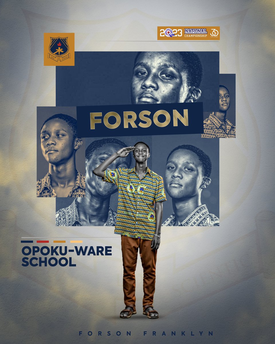 NSMQGhana's tweet photo. 🟡🔵 Opoku Ware School 

STEPHEN | ANDREWS | FORSON 

#NSMQ2023 #NSMQ30 #NSMQGrandFinale #Primetime https://t.co/E5xpiBTUzy