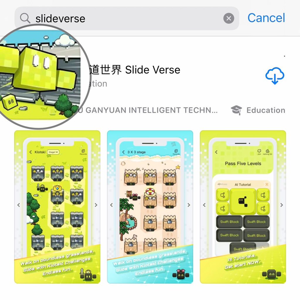gancube's tweet photo. ๐พ SlideVerse ๐ฎ
SwiftBlock Klotski & Number Puzzle Game
Available Now on iOS App Store & Android:
https://t.co/nDR8nhIzXM
#gancube #wiSlide #SlideVerse #swiftblock #newrelease #comingsoon #smarttoys #Slidebeyond #Slidetogether #puzzlegame #klotski #numberpuzzle #games https://t.co/zottzf7cR7