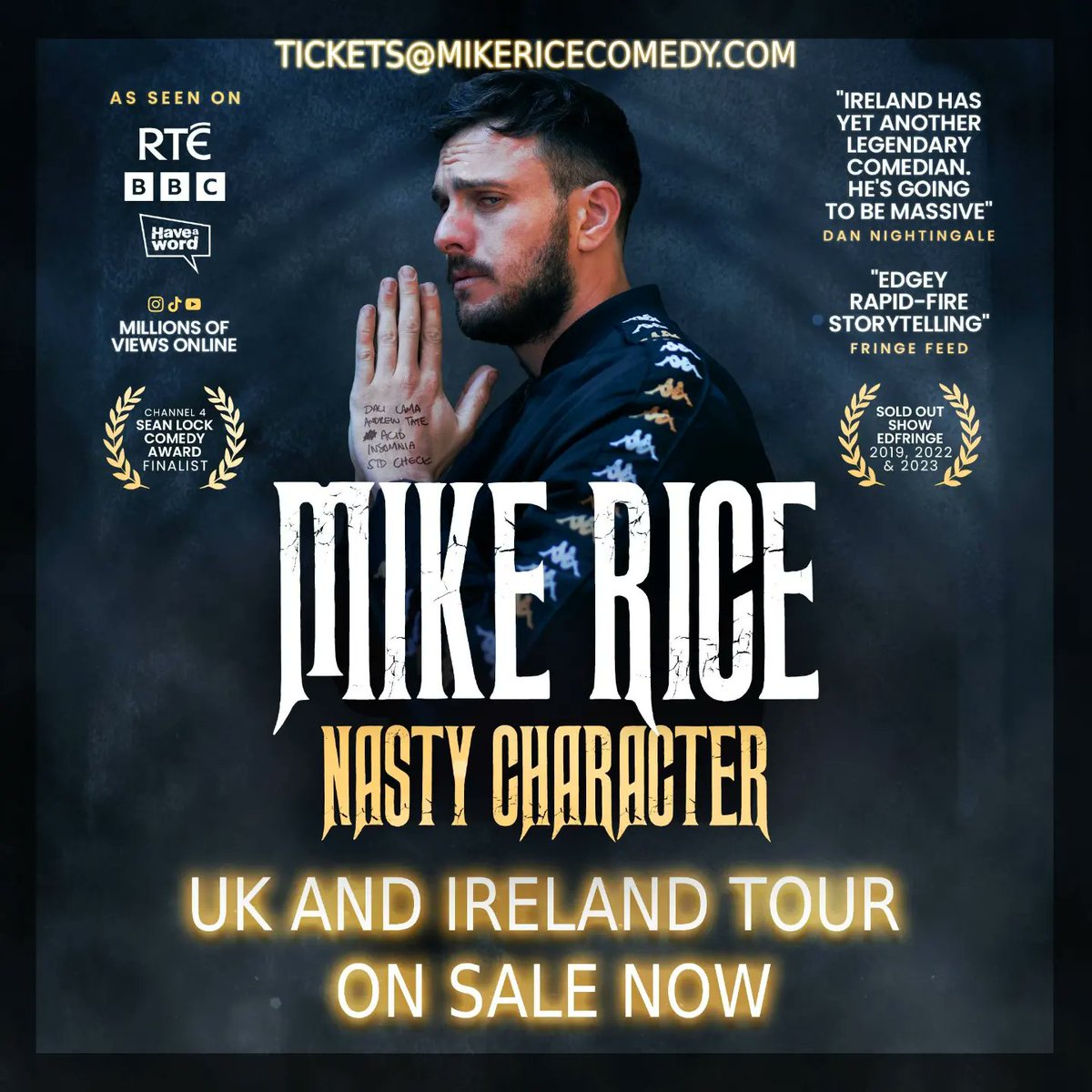 mikericecomedy's tweet image. *First Ever UK and Ireland Tour*
 Tickets already selling fast. 
Absolutely buzzin.
Tickets in Bio. Grab a few, tell a friend🙌🙏
