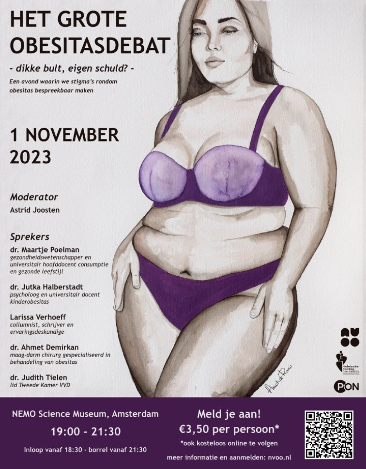 Zien we jullie over 2 dagen op het grote obesitas debat? 

Aanmelden kan nog steeds via nvoo.nl