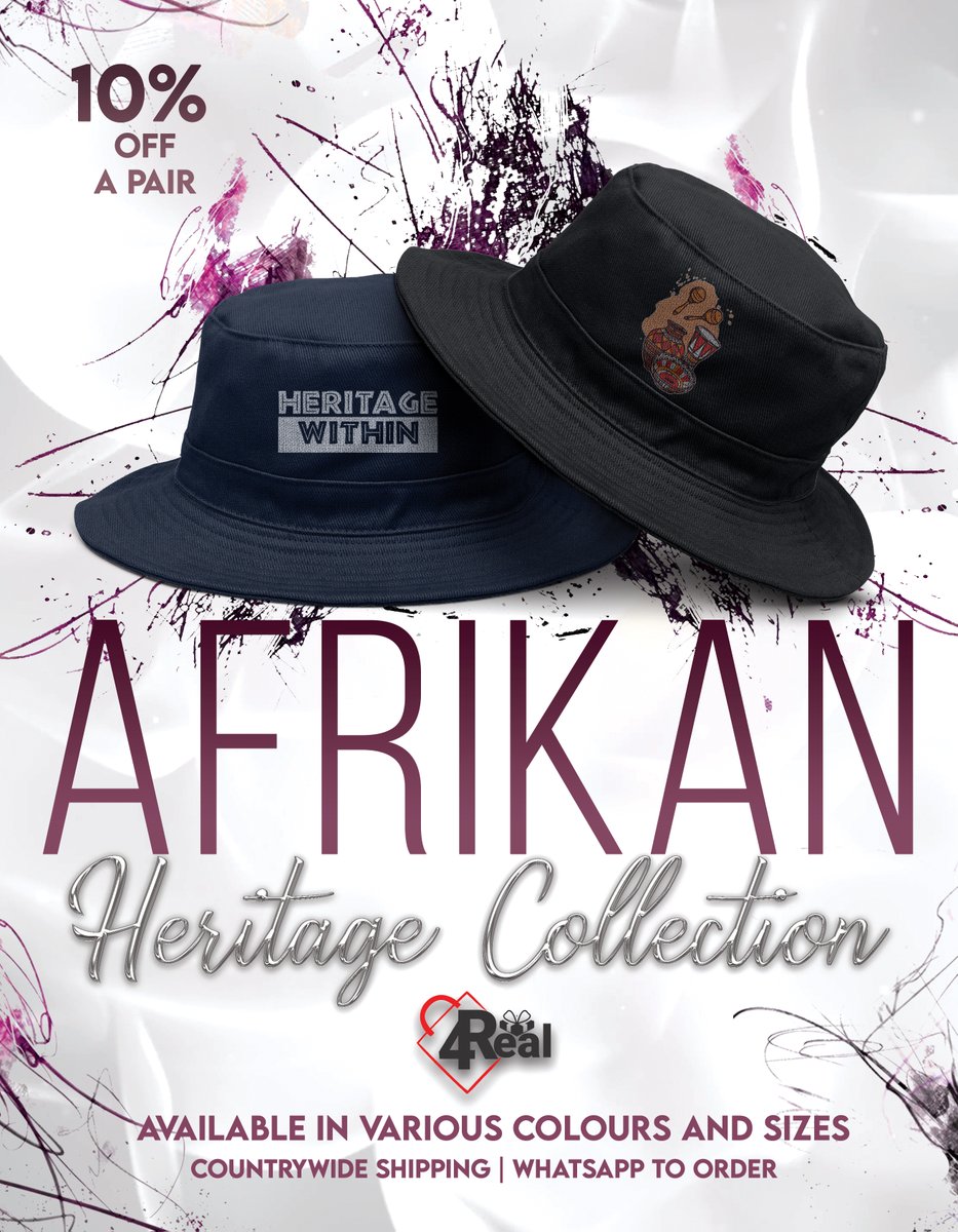 4real_254's tweet image. Experience the power of heritage in every stitch. Our Afrikan-inspired bucket hats tell stories, and you can wear them. 📖👒 #StorytellingFashion

Wear your story. Shop now to be a walking legend!

#4RealGiftStore
#AfricanInspiration
#HeritageFashion
#BucketHatStyle