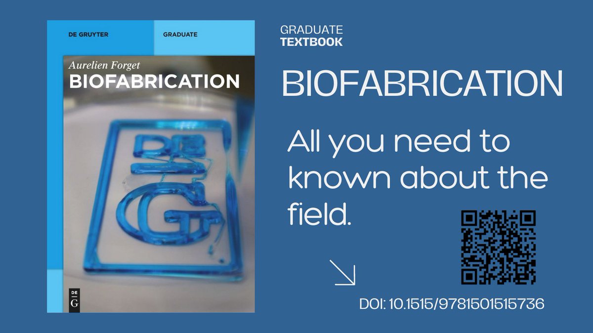 #Teaching #biofabrication and need of class support? or simply want to develop a new lecture? DeGruyter, my publisher offers Review copies: degruyter.com/publishing/abo…