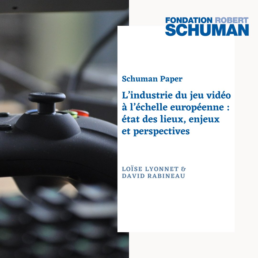 robert_schuman's tweet photo. Au-delà de ses performances économiques, l'industrie du #JeuVidéo est éminemment stratégique, avec 110 000 emplois à l'échelle 🇪🇺 &amp; constitue un vecteur de #SoftPower, écrivent @Loiselyo1 &amp; @DavidRabineau.

➡️ https://t.co/fyaCSQKTqz

#ParisGamesWeek https://t.co/O6RCg1CoX4