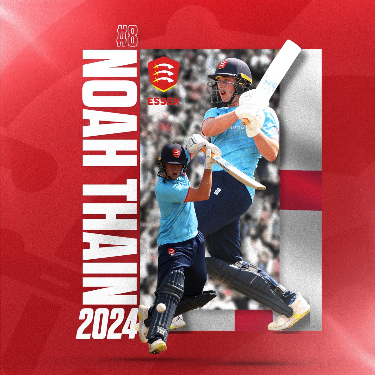 EssexCricket's tweet photo. 📝 Essex Cricket is pleased to announce that young all-rounder Noah Thain has signed a new rookie contract, tying him to the Club until the end of the 2024 season!

🦅 #FlyLikeAnEagle https://t.co/JOE7h5w4IT