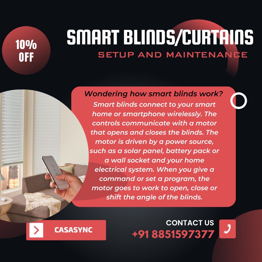 CasaSync's tweet image. Upgrade your window treatments to a whole new level of sophistication and ease. Discover the beauty of automated smart blinds/curtains today. #TechDecor #ModernLiving