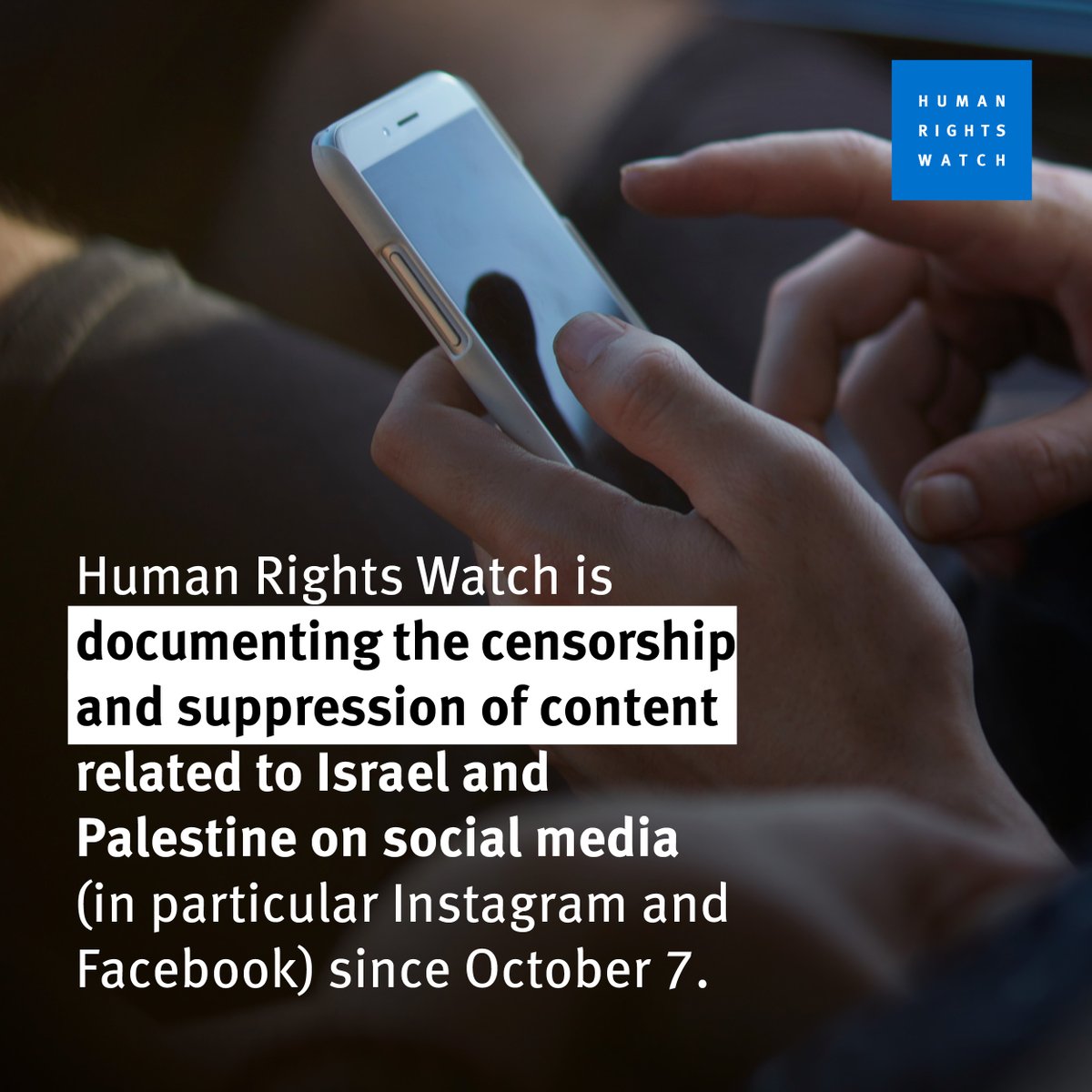 We are documenting censorship and suppression of content related to Israel and Palestine on social media. ⤵️
