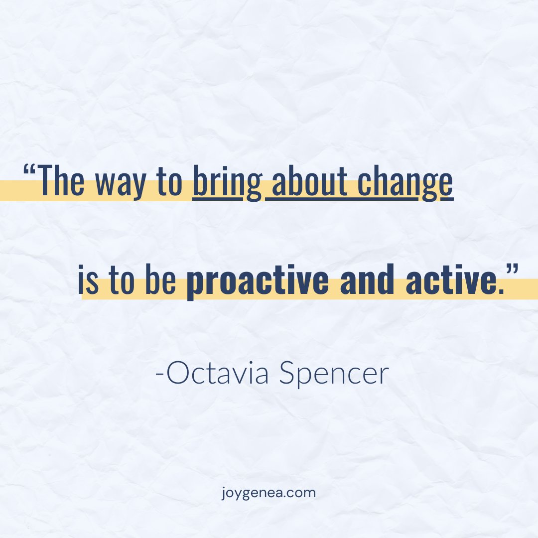 JoyGenea's tweet photo. “The way to bring about change is to be proactive and active.” -Octavia Spencer

.
#motivationalquotes #motivation #quotes #inspiration #inspirationalquotes #success #love #life #positivevibes #quoteoftheday #instagood #instagram #mindset #believe #lifestyle #selflove https://t.co/Ipa5lkkSVk