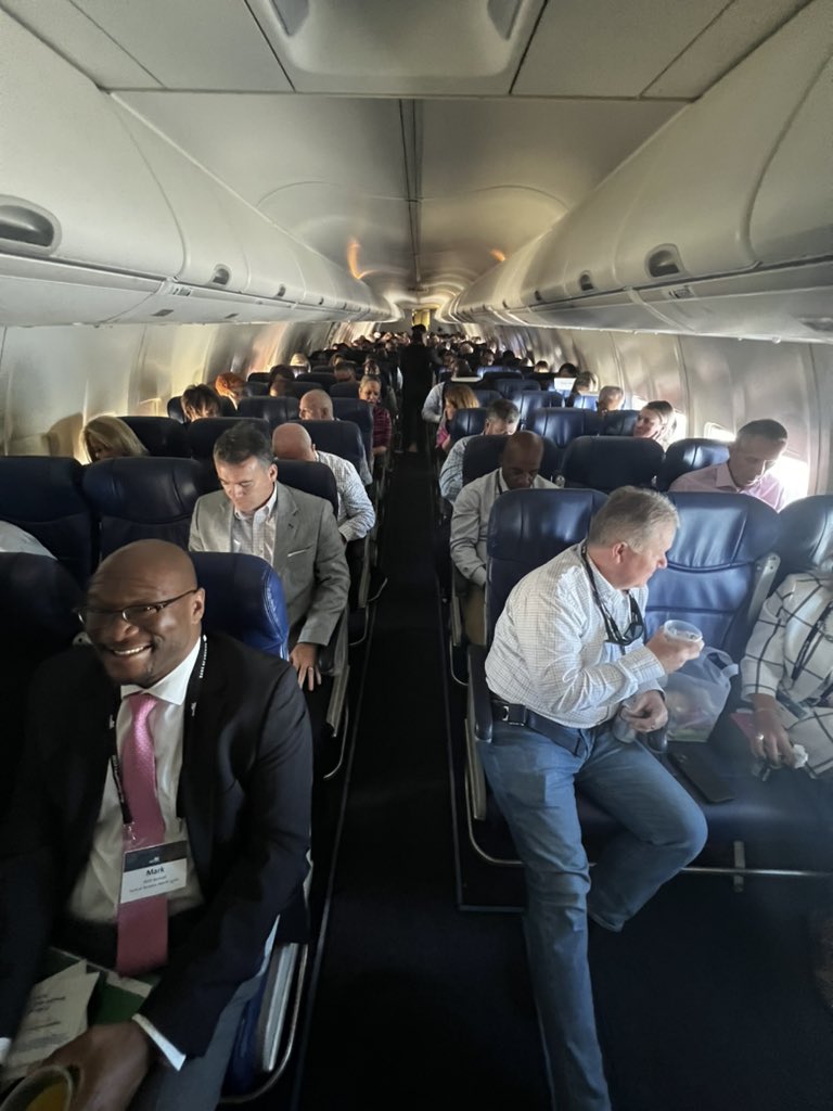 JAXChamber's tweet photo. Wheels up to Charlotte and the 42nd annual Leadership Trip is underway! #JAXinCLT https://t.co/4pcnXrCTOh