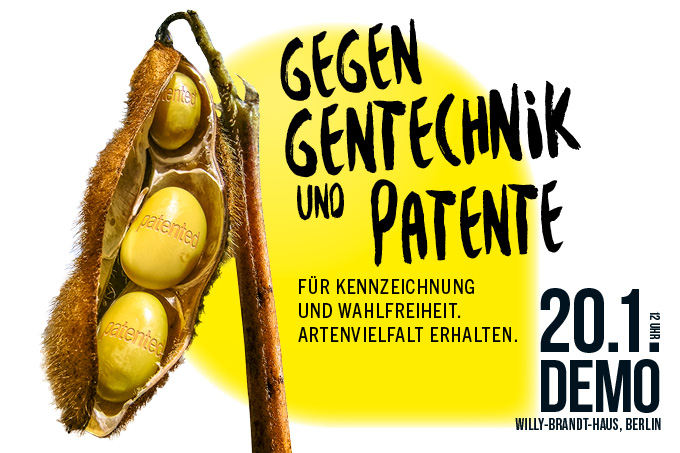 WirHabenEsSatt's tweet photo. SAVE THE DATE! 
Unter dem Motto "Gutes Essen braucht Zukunft – für eine gentechnikfreie, bäuerliche und umweltverträgliche Landwirtschaft" gehen wir am 20.01.24 in Berlin wieder auf die Straße. Gegen #Gentechnik und #Patente, für #Höfe und #Klima. Seid dabei! #whes24 https://t.co/RkARrEDkfe