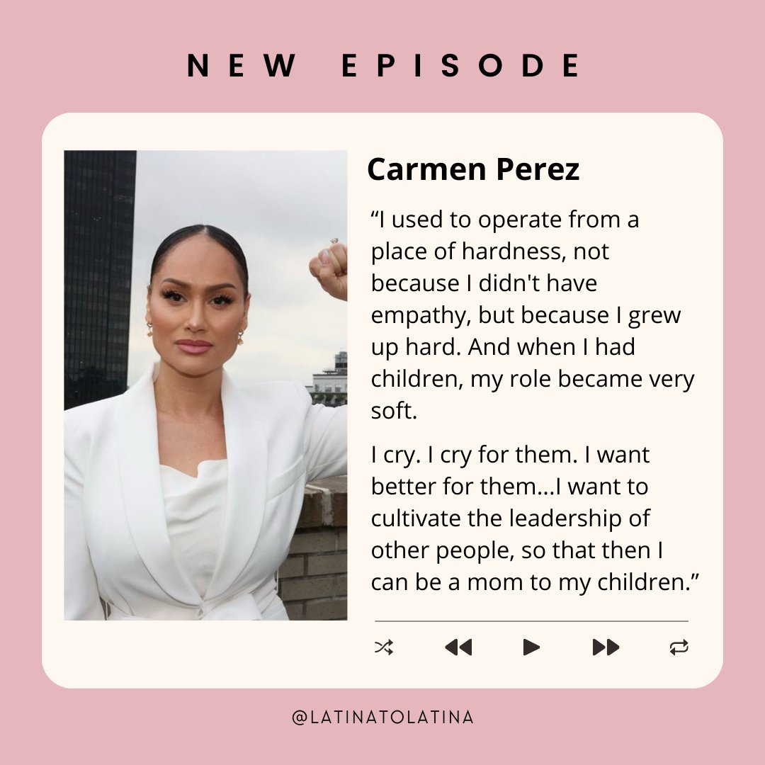 🔆 NEW EPISODE FT. <a href="/msladyjustice1/">Carmen Perez</a>

The President/CEO of <a href="/Gather4Justice/">The Gathering for Justice</a> and Co-Chair of <a href="/womensmarch/">Women's March</a> shares an alternate vision of a carceral society, the “messiness” of organizing, and the loss that shapes her pursuit of justice and joy

🎙️Listen: ow.ly/c5ze50PEZ2g