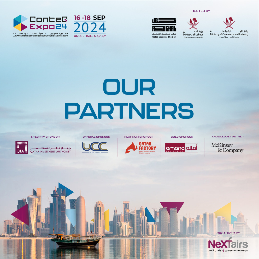 conteqexpo24's tweet image. We are proud to have exceptional partners on board, driving our journey towards excellence. Their unwavering commitment and shared vision fuel our success.

لدينا شركاء استثنائيين، يقودون رحلتنا نحو التميز بالتزامهم ورؤيتهم التي تصب في نجاحنا

#AshghalQatar
#MolQatar
#MociQatar