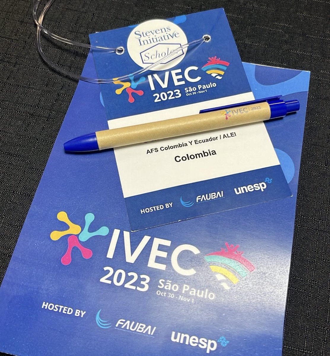 AFSColombia's tweet photo. Desde hoy estaremos participando en #IVEC2023, gracias a Stevens Initiative para hablar sobre intercambios virtuales en el mundo https://t.co/o1hkE2GQ9K