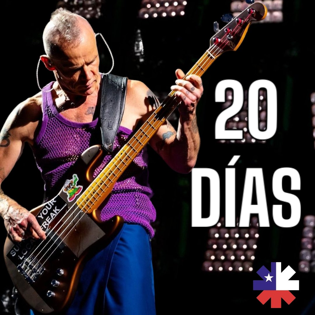 RHCP_Chile's tweet image. 20 días para #RHCP2023