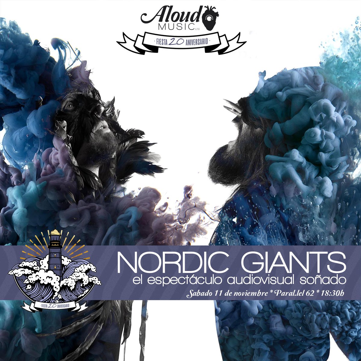 AloudMusic's tweet photo. Nos hace ilusión celebrar nuestros 20 años contigo. Te apuntas ? Lisabö, Viva Belgrado, (lo:muêso), Nordic Giants y DobleCapa. Casi nada.

https://t.co/1s3BtuTvlf https://t.co/LRPIvtWVyH