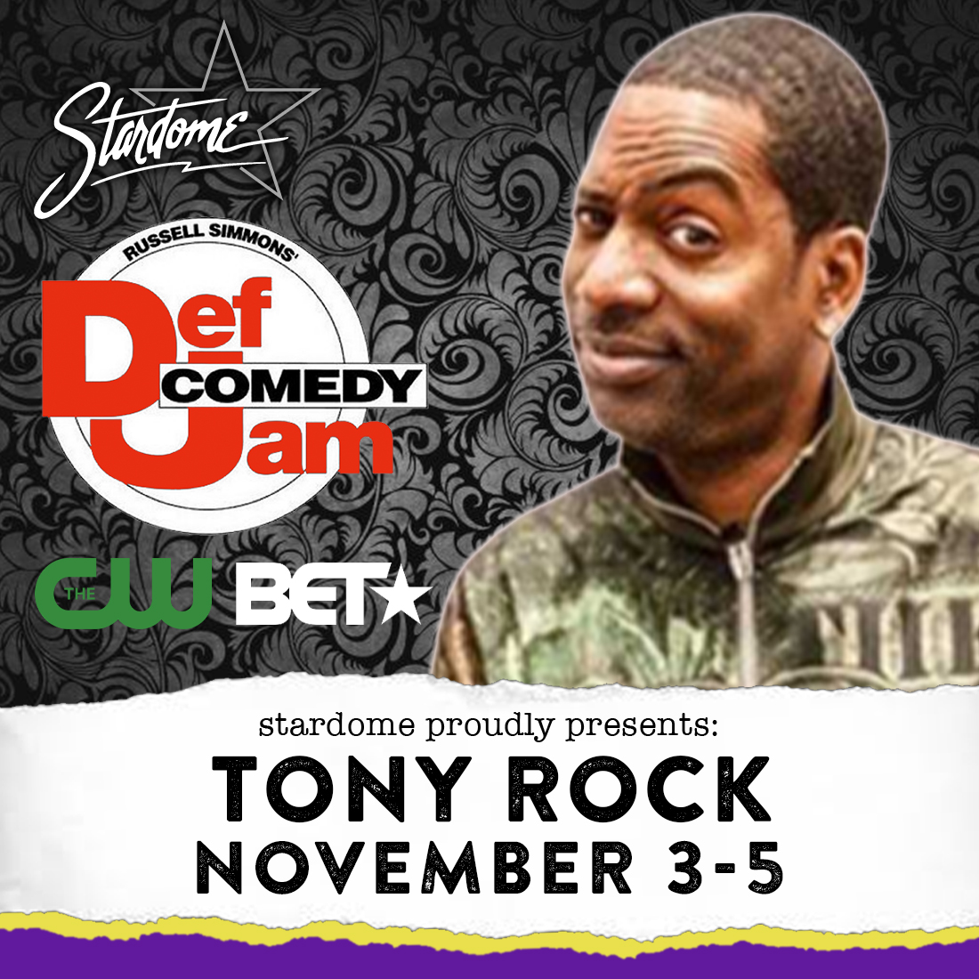 🧨 THIS WEEKEND AT STARDOME
Actor and Comedian @tony_rock returns to StarDome this weekend, November 3-5! Tickets are still available and will sell out, so grab your tix while you can, Birmingham--&gt; bit.ly/StarDome_TonyR…