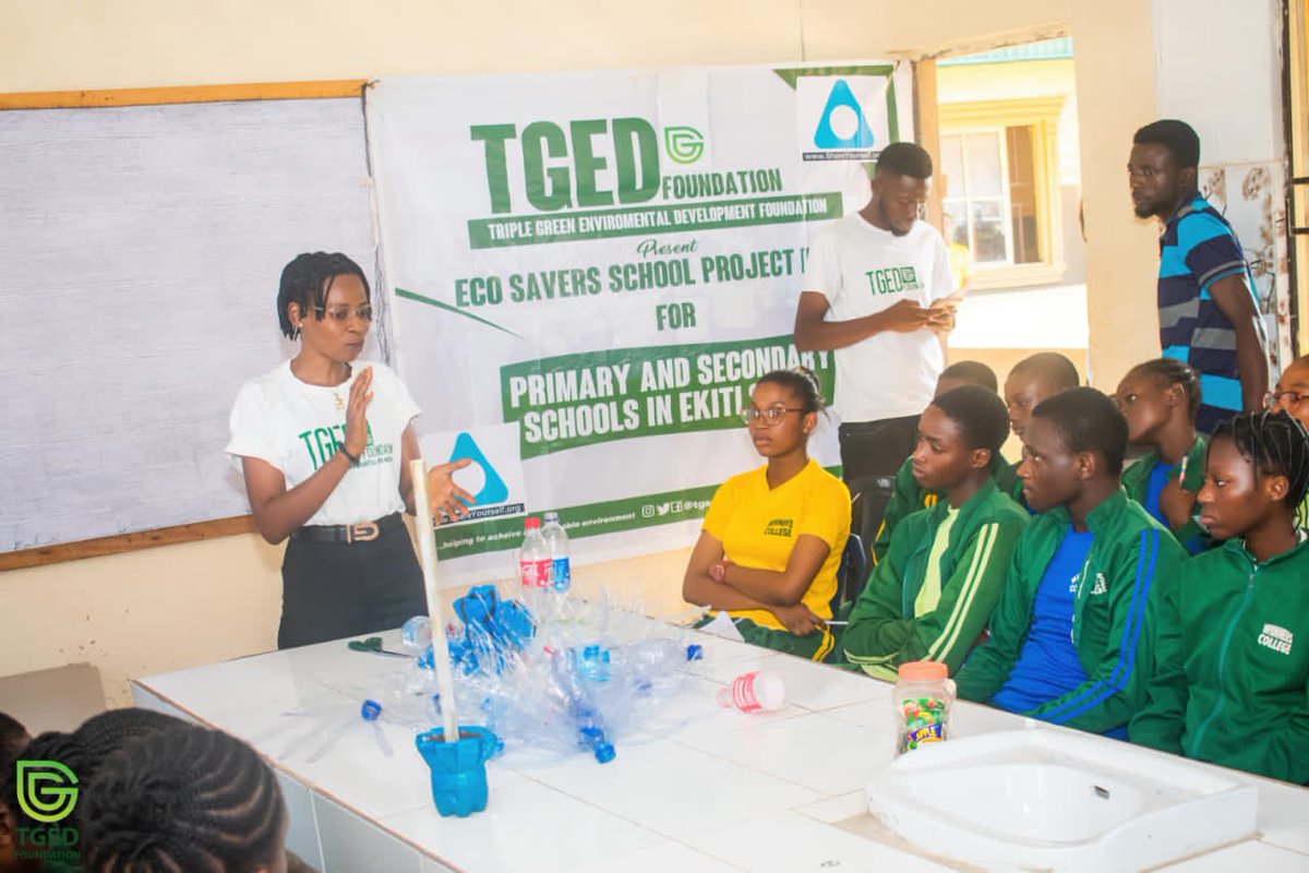 tgedfoundation's tweet image. the environment. 

The TGED Foundation&apos;s efforts through its ESSP to educate and inspire the younger generation about climate change were well-received, making the day a success.

#essp #climatechange #globalwarming #educationiscrucial #savetheplanet #changemaker #noplanetb