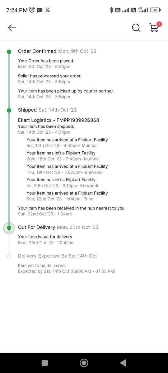 Divya61350675's tweet photo. @flipkartsupport This is order derails. https://t.co/C4VmzsqPBz