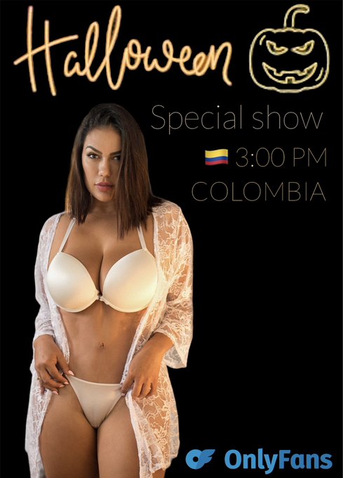 TOMORROW 31/OCT SPECIAL HALLOWEEN LIVE SHOW 🕦 3:00 PM COLOMBIA TIME 🇨🇴 DONT MISS THE SURPRISES 🎃🥵  MA&Ntilde;ANA