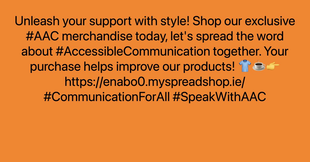 Unleash your support with style! Shop our exclusive #AAC merchandise today, let's spread the word about #AccessibleCommunication together. Your purchase helps improve our products! 👕☕👉 ayr.app/l/J7iE/ #CommunicationForAll #SpeakWithAAC