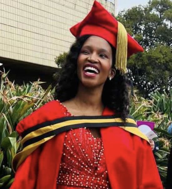 UnisaCSET's tweet photo. [2023 UNISA SPRING GRADUATIONS]Help us congratulate our new PhD graduates, Dr L Ndlovu, who graduated with PhD in SET from the Institute for Nanotechnology and Water Sustainability and Dr DG Tsotetsi who also received  her PhD in Physics. We at #UnisaCSET are extremely proud of you.
#CSETSalutesYou 🫡
#2023UnisaSpringGraduations 🎓
#circleofexcellence
#UnisaCelebrates150Years