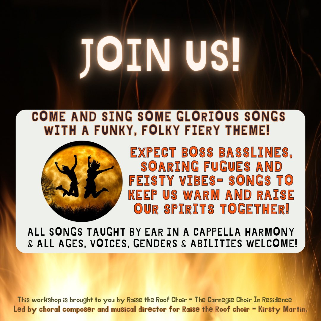 Time is flying by! We’d really love to see some new faces join us for our workshop this Saturday 4th at the Carnegie Library Hub, 10am - 1pm. All ages, and abilities welcome 🎶✨ 
Spaces filling quickly, to book:

eventbrite.com/e/funky-folky-…

#thingstodoinlondon #southlondon #singing