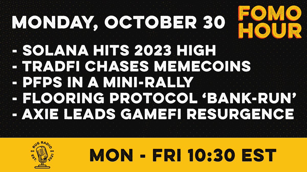 JOIN US IN 30 FOR THE VERY FIRST SHOW!

x.com/i/spaces/1PlKQ…