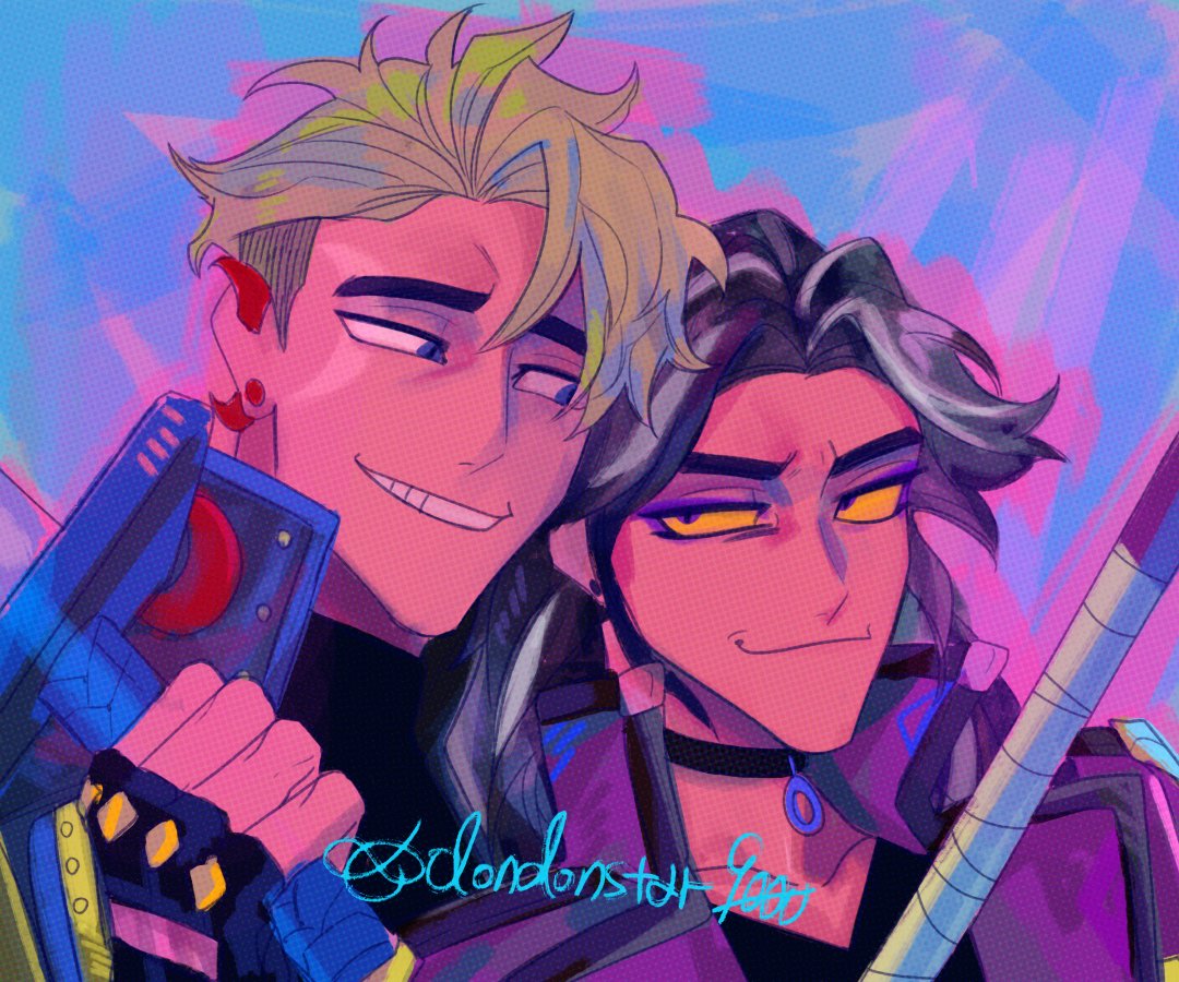 ⚠️의인화 주의 / Human ver.
💙💜낙서