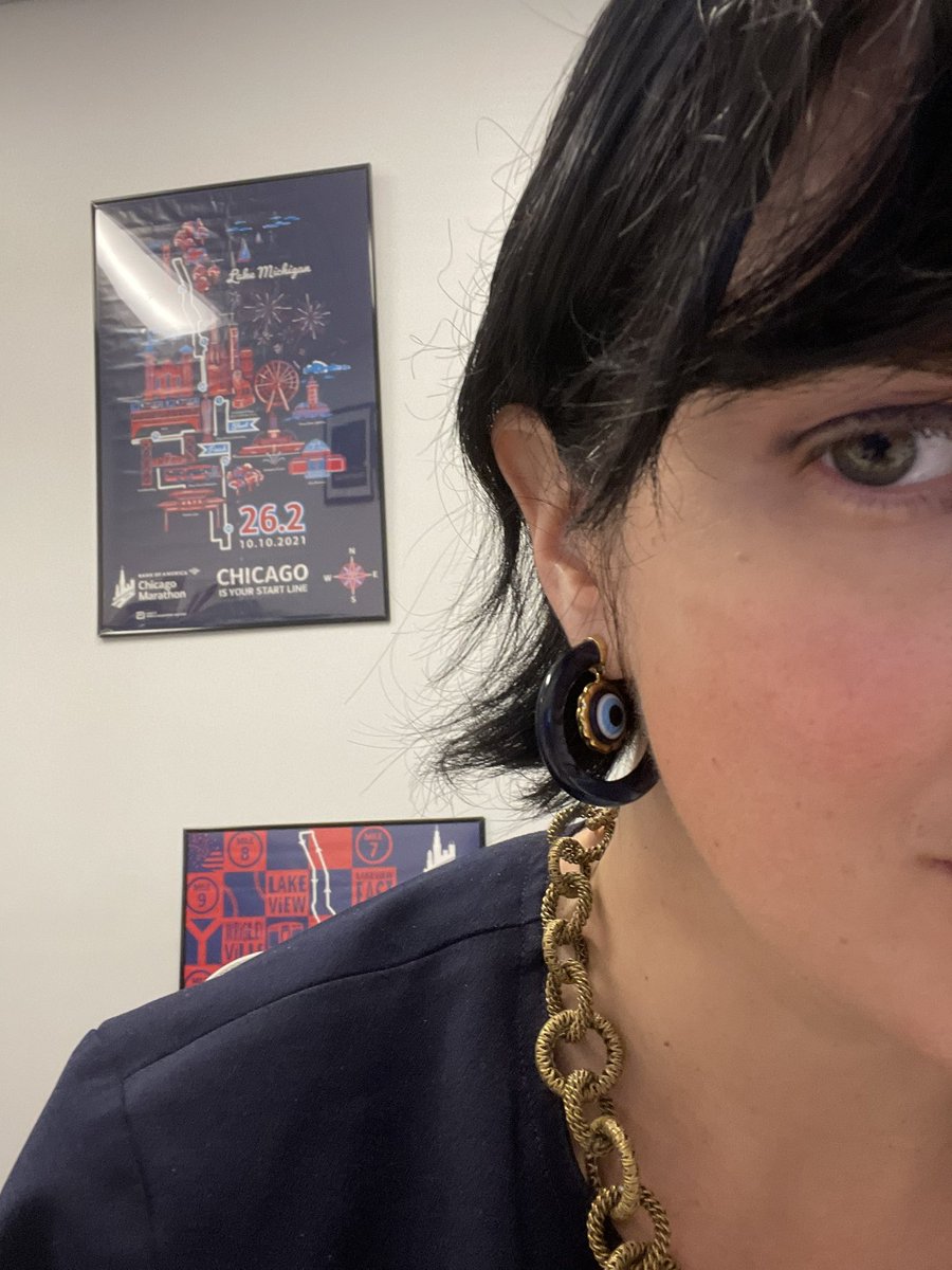 Because I need extra help fighting off bad vibes: nazarlık 🧿 earrings #MondayMorning