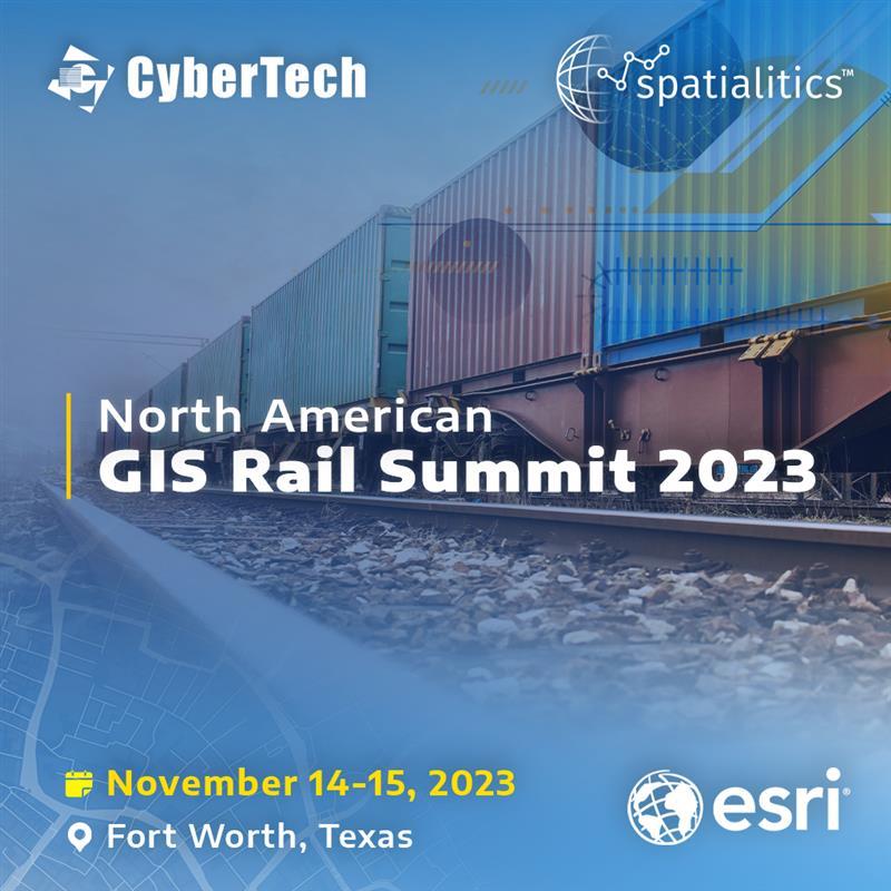SpatialiticsLLC's tweet photo. Spatialitics is proud to be a sponsor at the 𝐍𝐨𝐫𝐭𝐡 𝐀𝐦𝐞𝐫𝐢𝐜𝐚𝐧 𝐆𝐈𝐒 𝐑𝐚𝐢𝐥 𝐒𝐮𝐦𝐦𝐢𝐭 𝟐𝟎𝟐𝟑 hosted by Esri from 𝐍𝐨𝐯𝐞𝐦𝐛𝐞𝐫 𝟏𝟒-𝟏𝟓 𝐢𝐧 𝐅𝐨𝐫𝐭 𝐖𝐨𝐫𝐭𝐡, 𝐓𝐞𝐱𝐚𝐬.
Hope to see you there!
#CyberTech #Spatialitics #Esri #GIS #RailSummit2023 https://t.co/gKvqETLaTG