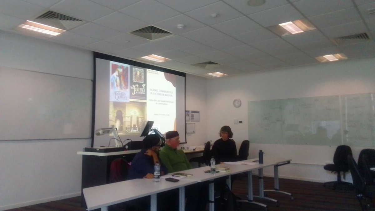 Great to be here at the #victorianislam event @QMULsed with speakers Yahya Birt & Hamid Mahmood, chaired & organised by @ClareGS87